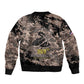 Harlem Hellfighters 369th Infantry Regiment Legacy Sleeve Zip Bomber Jacket God Damn Lets Go