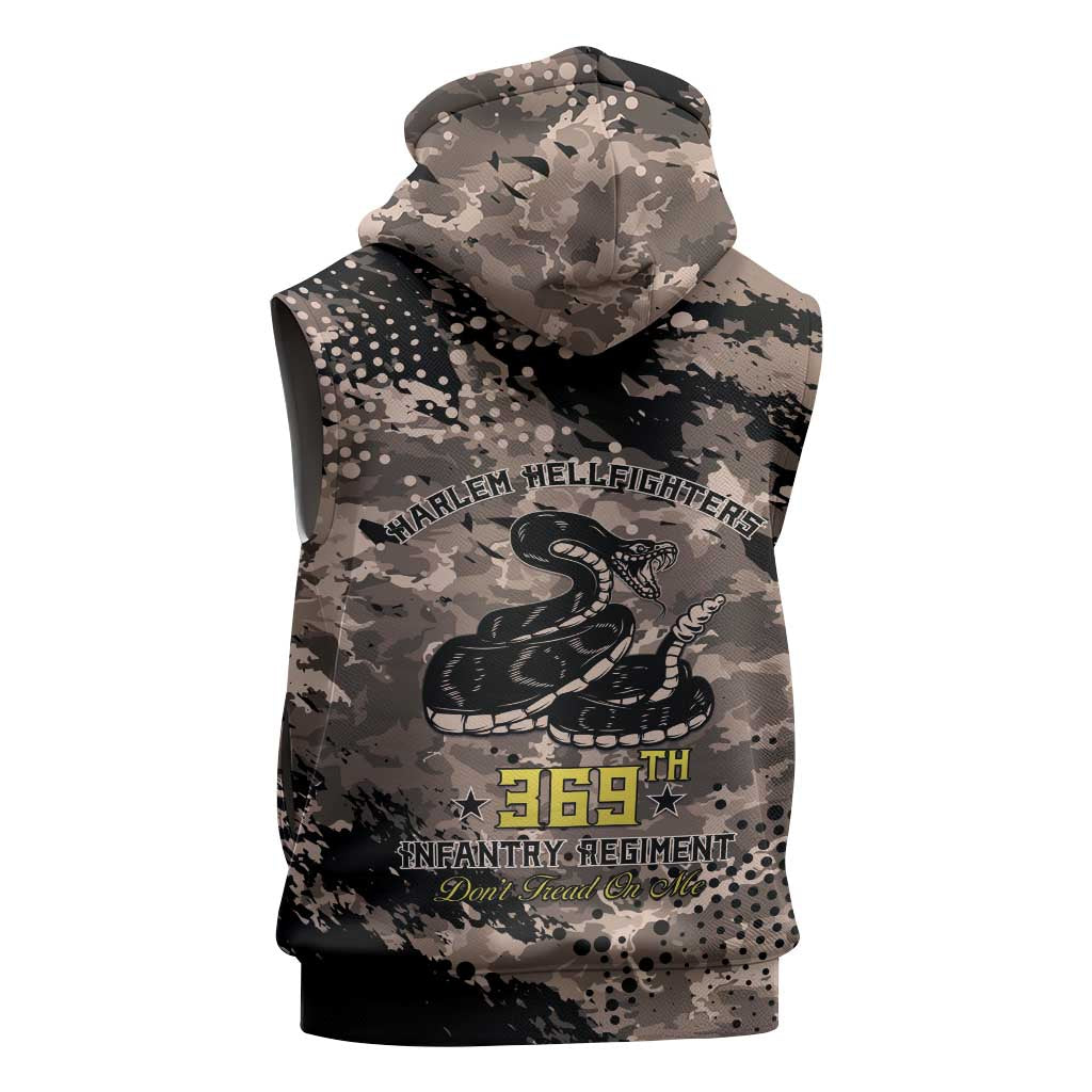 Harlem Hellfighters 369th Infantry Regiment Legacy Sleeveless Hoodie God Damn Lets Go