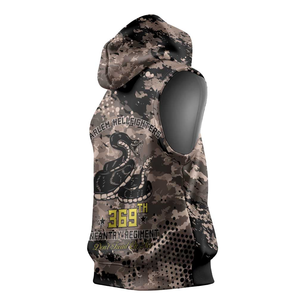 Harlem Hellfighters 369th Infantry Regiment Legacy Sleeveless Hoodie God Damn Lets Go