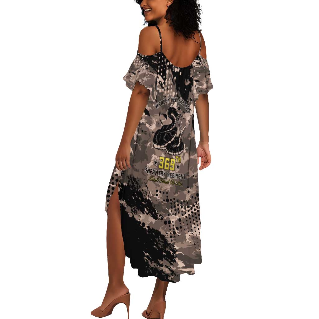 Harlem Hellfighters 369th Infantry Regiment Legacy Summer Maxi Dress God Damn Lets Go