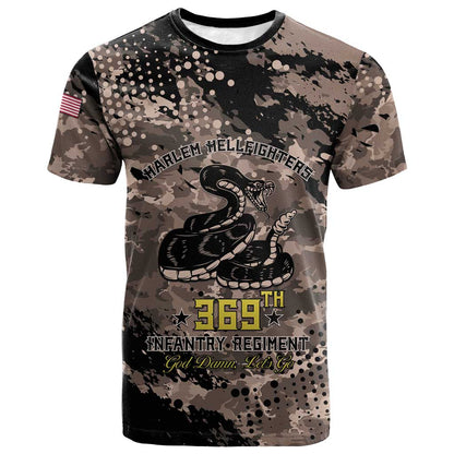 Harlem Hellfighters 369th Infantry Regiment Legacy T shirt God Damn Lets Go