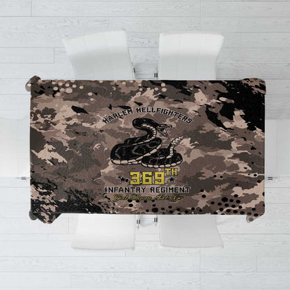 Harlem Hellfighters 369th Infantry Regiment Legacy Tablecloth God Damn Lets Go