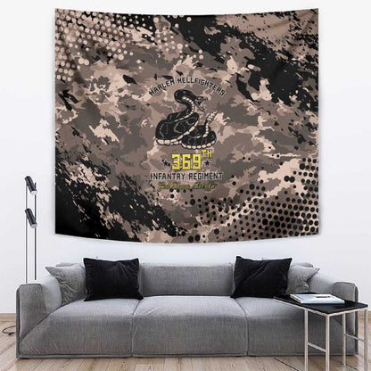 Harlem Hellfighters 369th Infantry Regiment Legacy Tapestry God Damn Lets Go