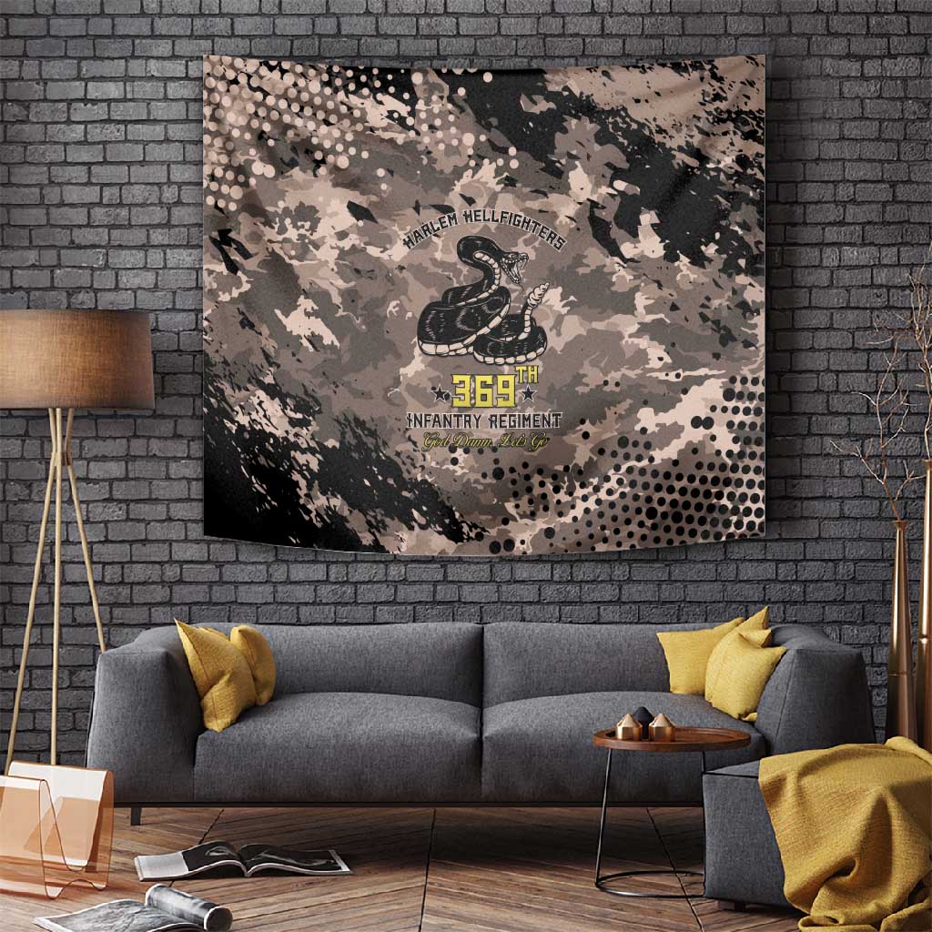 Harlem Hellfighters 369th Infantry Regiment Legacy Tapestry God Damn Lets Go