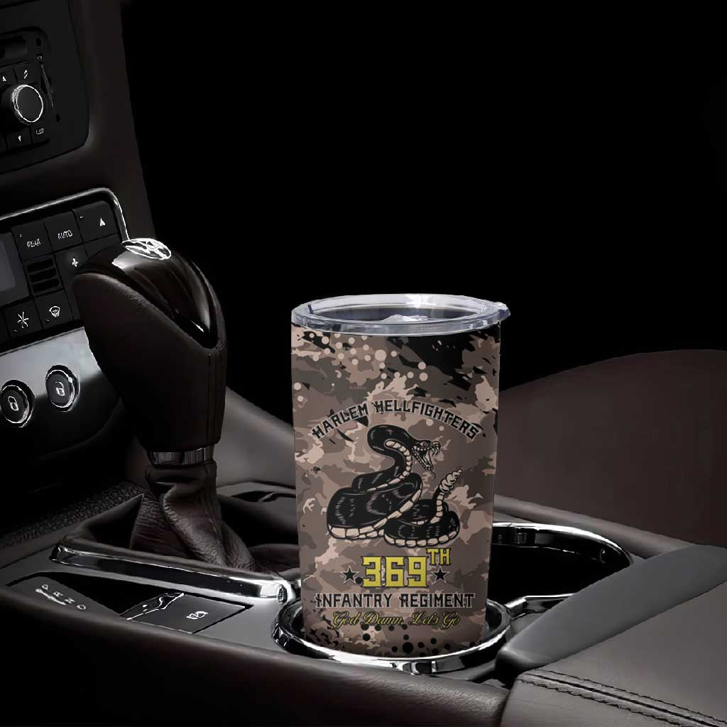 Harlem Hellfighters 369th Infantry Regiment Legacy Tumbler Cup God Damn Lets Go