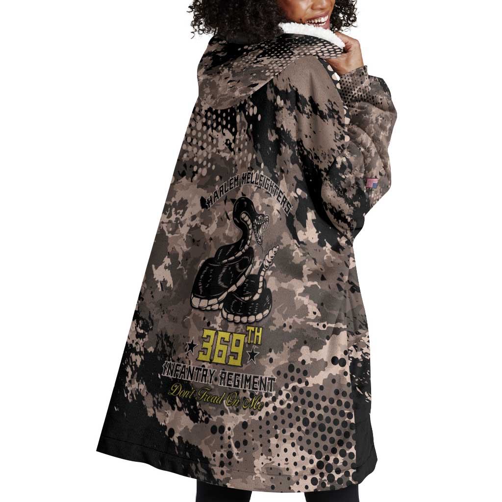 Harlem Hellfighters 369th Infantry Regiment Legacy Wearable Blanket Hoodie God Damn Lets Go