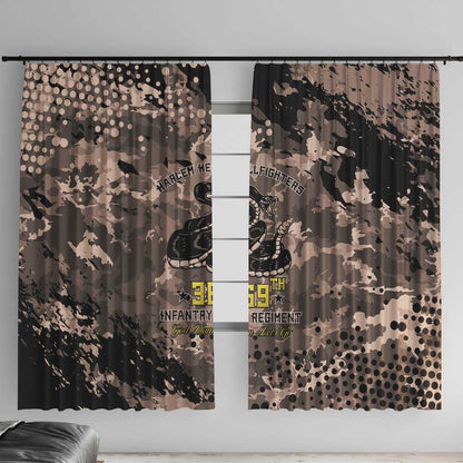 Harlem Hellfighters 369th Infantry Regiment Legacy Window Curtain God Damn Lets Go