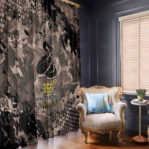 Harlem Hellfighters 369th Infantry Regiment Legacy Window Curtain God Damn Lets Go