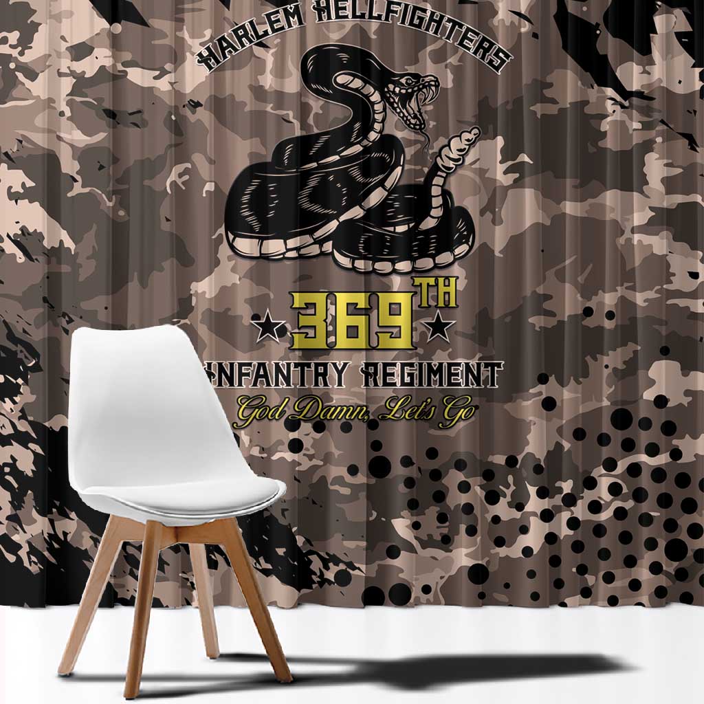 Harlem Hellfighters 369th Infantry Regiment Legacy Window Curtain God Damn Lets Go