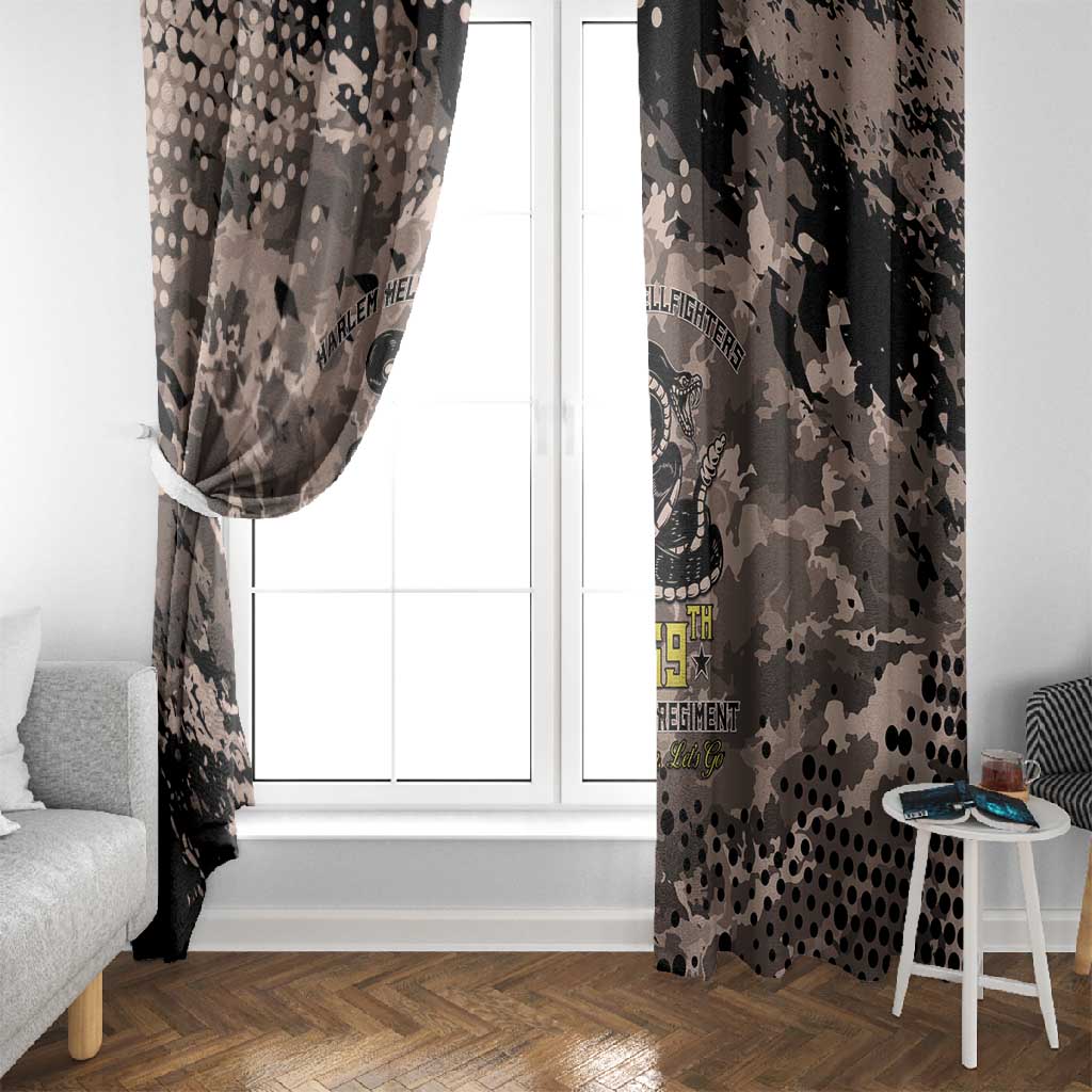 Harlem Hellfighters 369th Infantry Regiment Legacy Window Curtain God Damn Lets Go