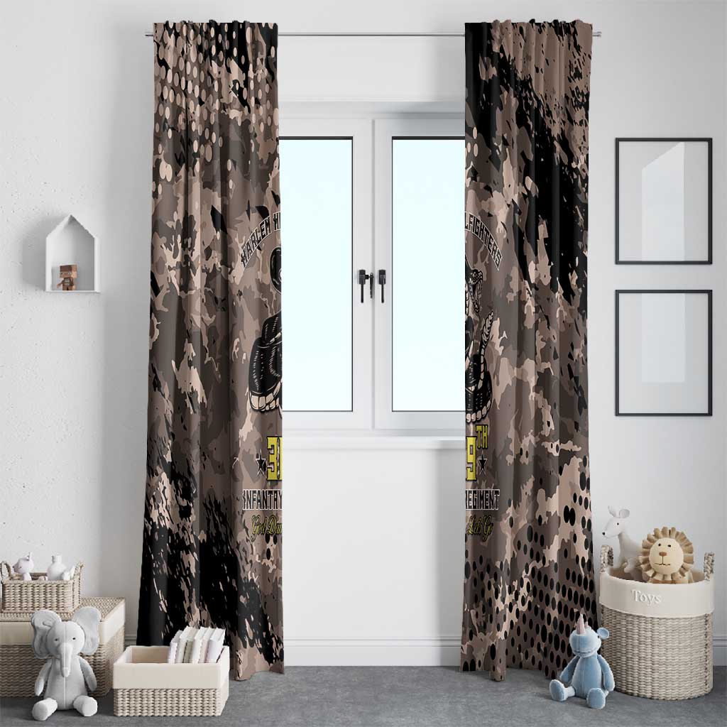 Harlem Hellfighters 369th Infantry Regiment Legacy Window Curtain God Damn Lets Go