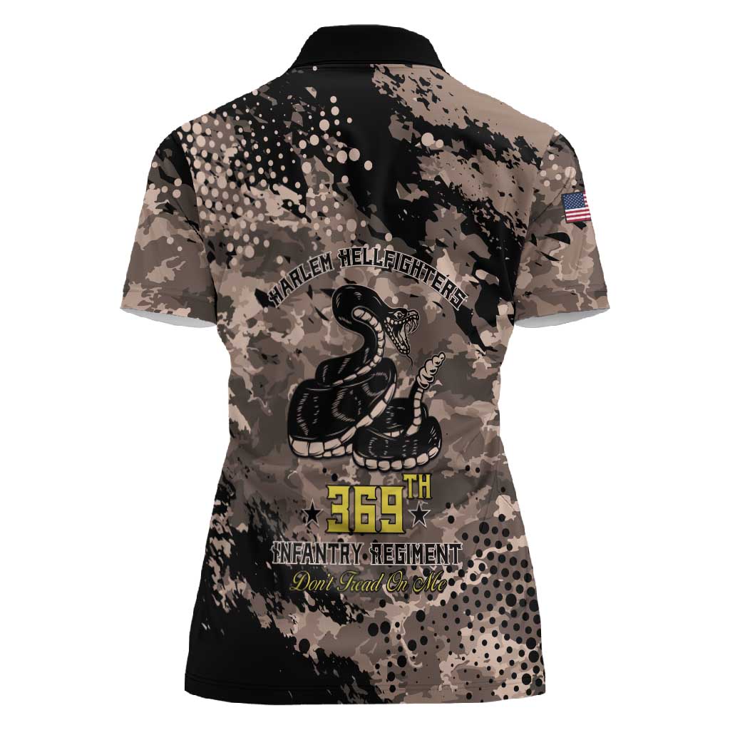 Harlem Hellfighters 369th Infantry Regiment Legacy Women Polo Shirt God Damn Lets Go