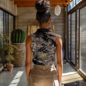 Harlem Hellfighters 369th Infantry Regiment Legacy Women Sleeveless Polo Shirt God Damn Lets Go