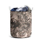 African Safari Zebra Leopard Swirl Pattern Laundry Basket