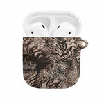 African Safari Zebra Leopard Swirl Pattern AirPods Case