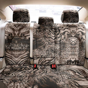 African Safari Zebra Leopard Swirl Pattern Back Car Seat Cover
