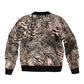 African Safari Zebra Leopard Swirl Pattern Bomber Jacket