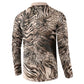 African Safari Zebra Leopard Swirl Pattern Button Sweatshirt