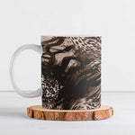 African Safari Zebra Leopard Swirl Pattern Ceramic Mug