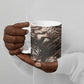 African Safari Zebra Leopard Swirl Pattern Ceramic Mug