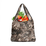 African Safari Zebra Leopard Swirl Pattern Grocery Bag