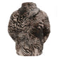 African Safari Zebra Leopard Swirl Pattern Hoodie