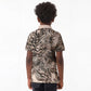 African Safari Zebra Leopard Swirl Pattern Kid Polo Shirt
