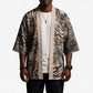 African Safari Zebra Leopard Swirl Pattern Kimono
