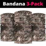 African Safari Zebra Leopard Swirl Pattern Neck Gaiter