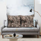African Safari Zebra Leopard Swirl Pattern Pillow Cover