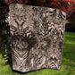 African Safari Zebra Leopard Swirl Pattern Quilt
