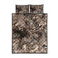 African Safari Zebra Leopard Swirl Pattern Quilt Bed Set