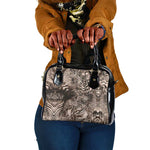 African Safari Zebra Leopard Swirl Pattern Shoulder Handbag