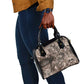 African Safari Zebra Leopard Swirl Pattern Shoulder Handbag