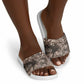 African Safari Zebra Leopard Swirl Pattern Slide Sandals