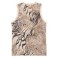 African Zebra Leopard Pattern Basketball Jersey Sand Taupe Beige