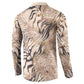 African Zebra Leopard Pattern Button Sweatshirt Sand Taupe Beige