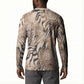 African Zebra Leopard Pattern Button Sweatshirt Sand Taupe Beige