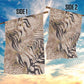 African Zebra Leopard Pattern Garden Flag Sand Taupe Beige