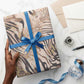 African Zebra Leopard Pattern Wrapping Paper Sand Taupe Beige