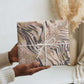 African Zebra Leopard Pattern Wrapping Paper Sand Taupe Beige