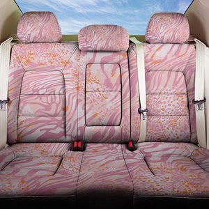 African Zebra Leopard Pattern Back Car Seat Cover Blush Savannah