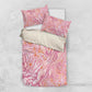 African Zebra Leopard Pattern Bedding Set Blush Savannah