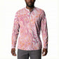 African Zebra Leopard Pattern Button Sweatshirt Blush Savannah