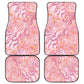 African Zebra Leopard Pattern Car Mats Blush Savannah