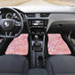 African Zebra Leopard Pattern Car Mats Blush Savannah