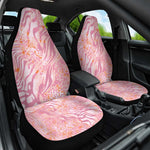 African Zebra Leopard Pattern Car Seat Cover Blush Savannah