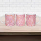 African Zebra Leopard Pattern Ceramic Mug Blush Savannah
