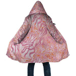 African Zebra Leopard Pattern Cloak Blush Savannah