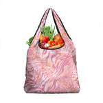 African Zebra Leopard Pattern Grocery Bag Blush Savannah